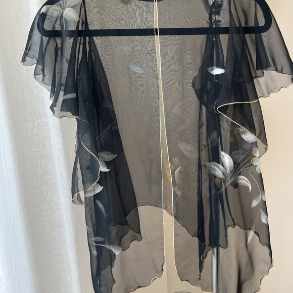 Vintage Sheer Over dress wrap - Picture 6 of 10
